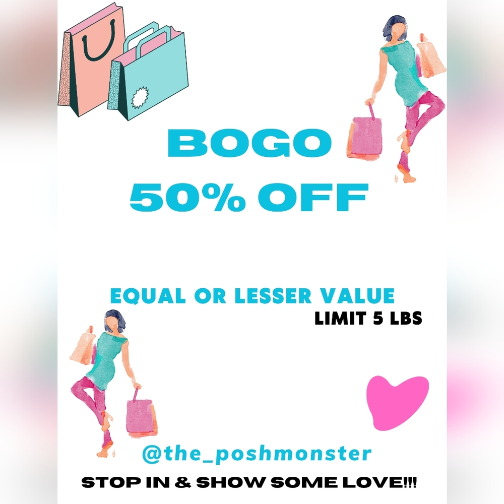 Bogo 50% Off (Equal Or Lesser Value) All Items In… - image 1